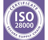ISO 28000 certyfikat łańcucha dostaw transport logistyka belevo